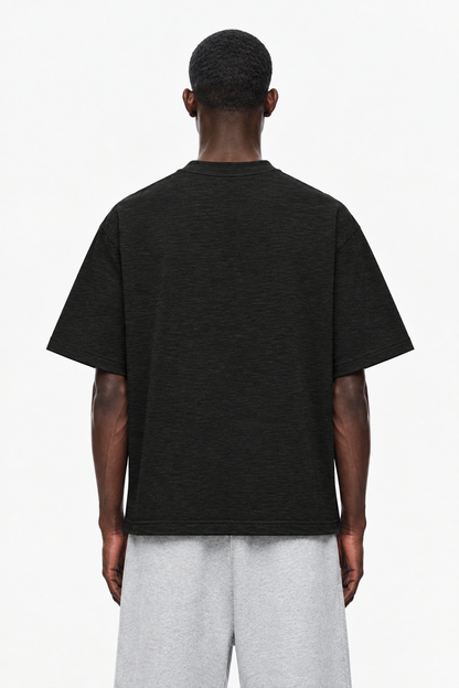 Graphite Boxy Slub tee