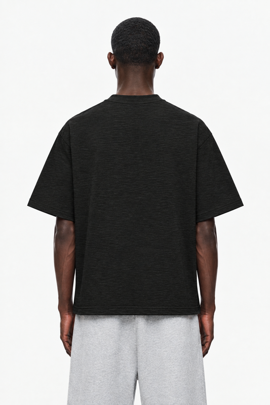 Graphite Boxy Slub tee