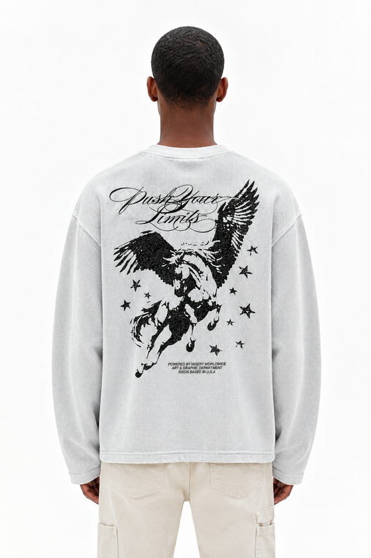 Oversized White Waffle Tshirt