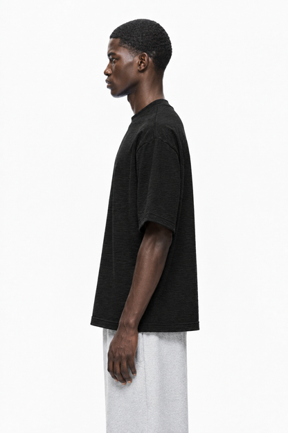 Graphite Boxy Slub tee