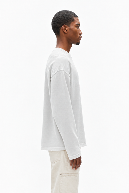 Oversized White Waffle Tshirt