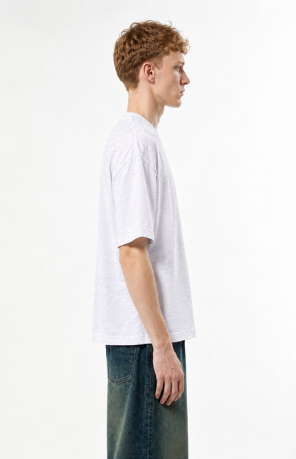 Dusty White Boxy Slub tee
